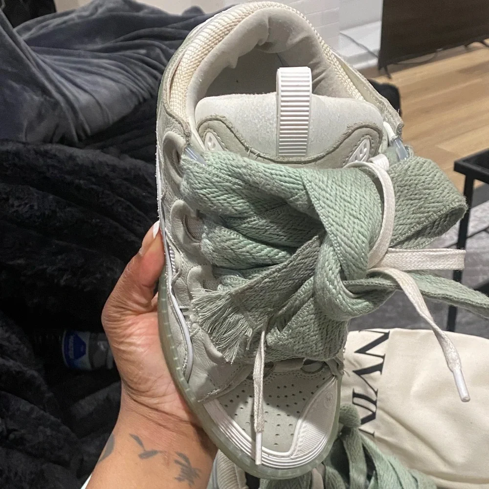 Lanvin Mint Green Sneakers - Picture 2 of 7